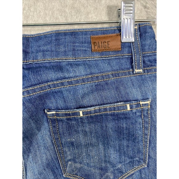 Paige Jeans Women's Size 26 (30x29) Skyline Ankle Peg Denim Distressed Grunge - Picture 6 of 16